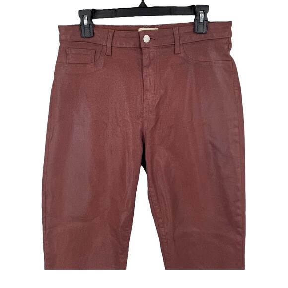 L'Agence Kendra High-Rise Crop Flare Pants brown size 32 - Picture 4 of 10